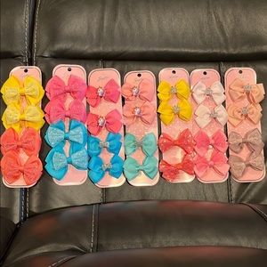 14 hair bows pairs